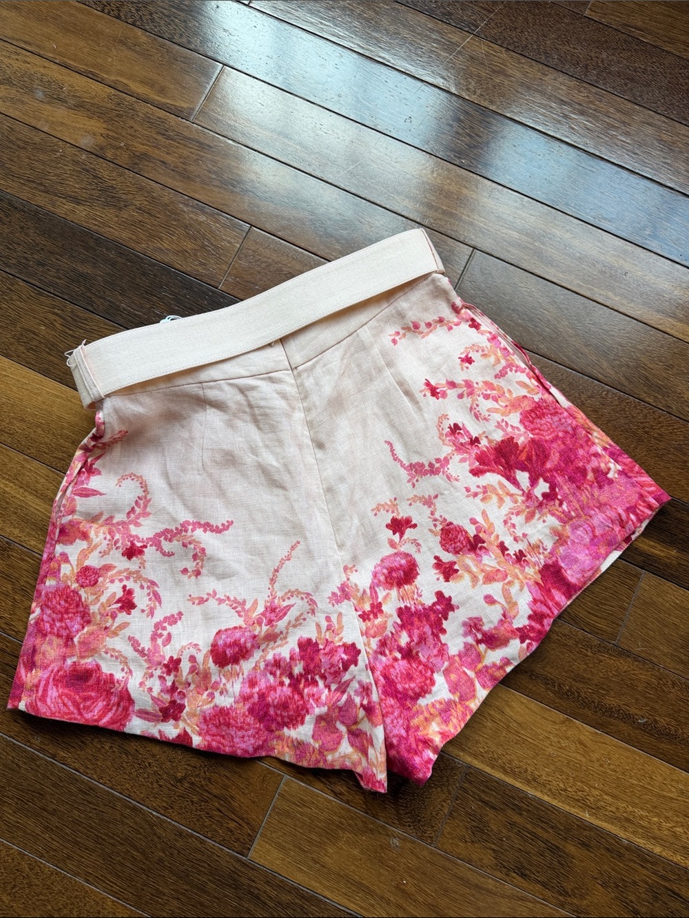 Zimmerman Pink Belted Women’s Shorts - Picture 8 of 8